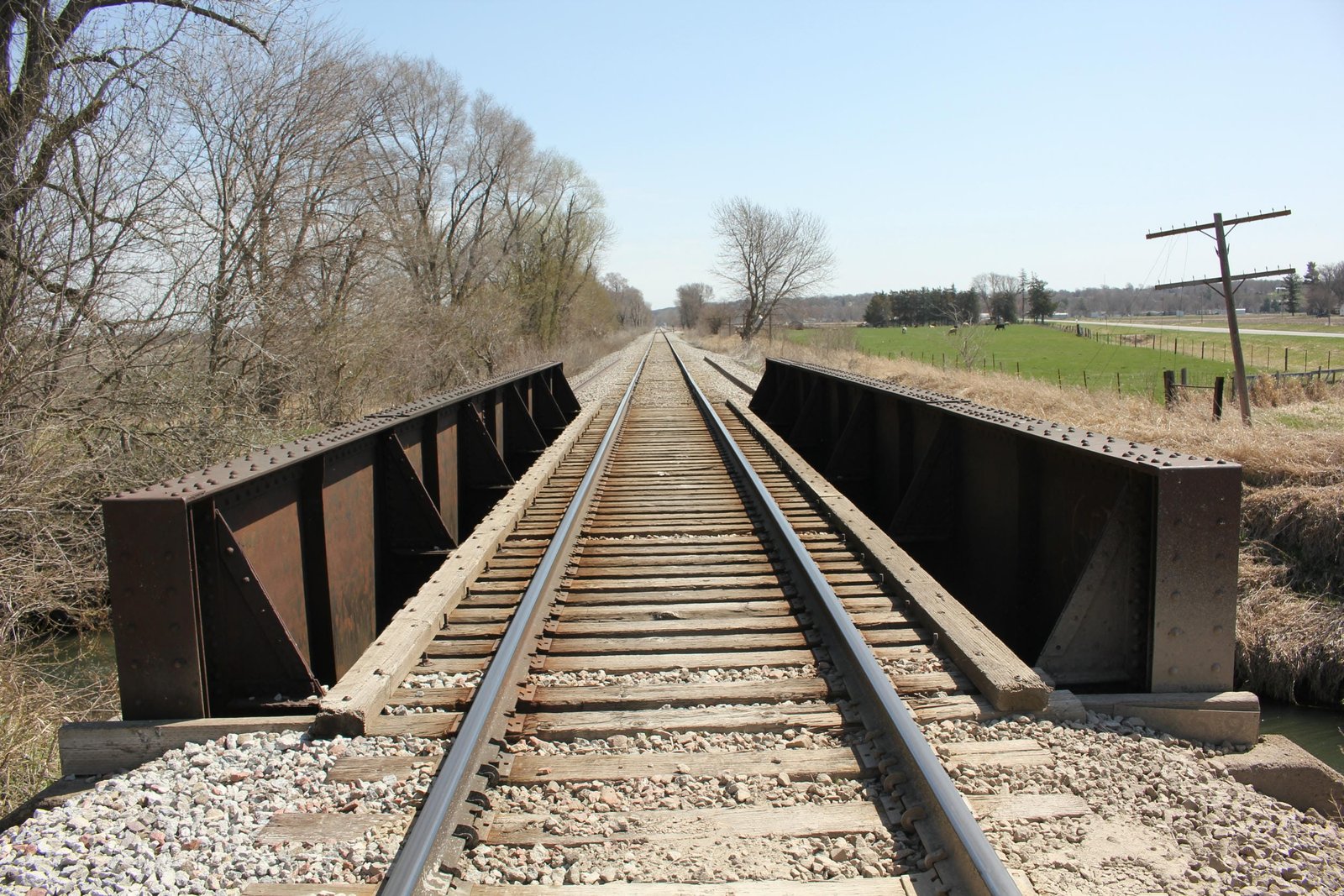 Looking east